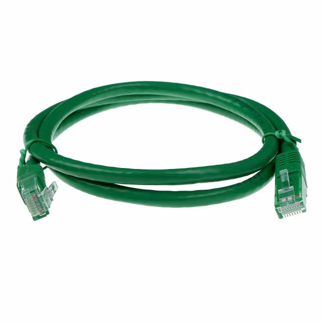 Green 0.5 meter U/UTP CAT6 patch cable with RJ45 connectors 