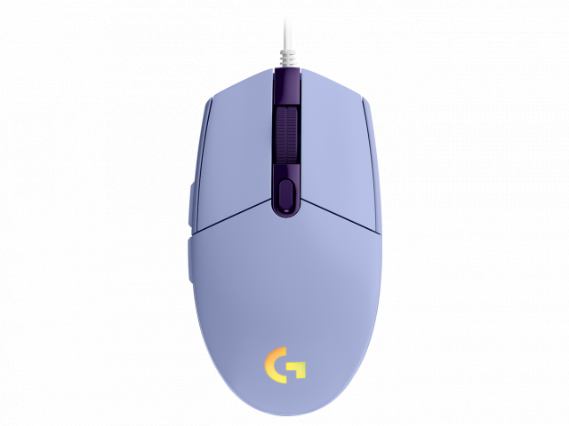 Геймърска мишка Logitech G102 LightSync, RGB, Оптична, Жична, USB, Лилав 