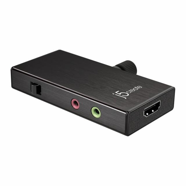 Кепчер адаптер j5 create JVA02, HDMI към USB-C, PD, Черен 