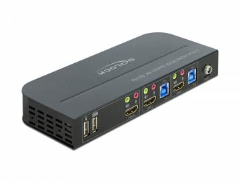 KVM switch Delock 11481 2-port, USB, HDMI, Audio