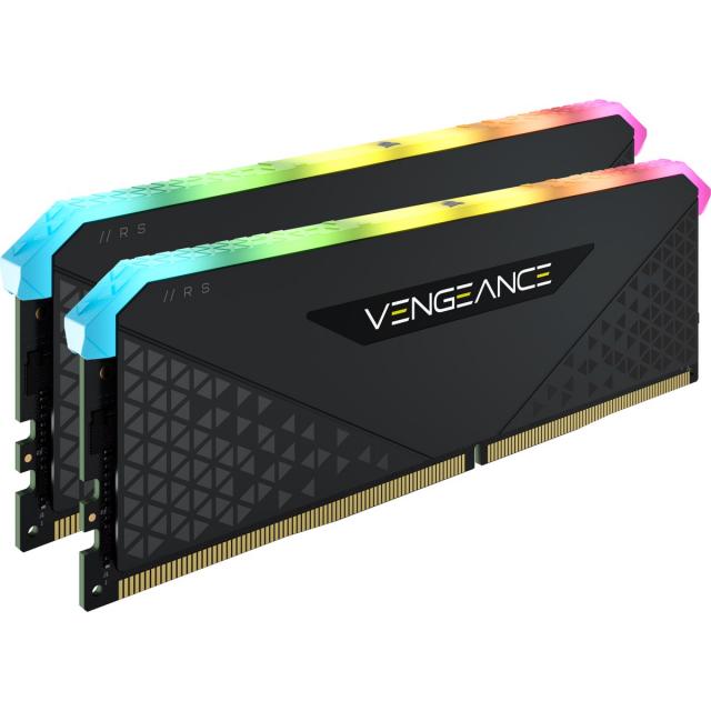 Памет Corsair Vengeance RS RGB Black 32GB(2x16GB) DDR4 3200MHz CMG32GX4M2E3200C16 