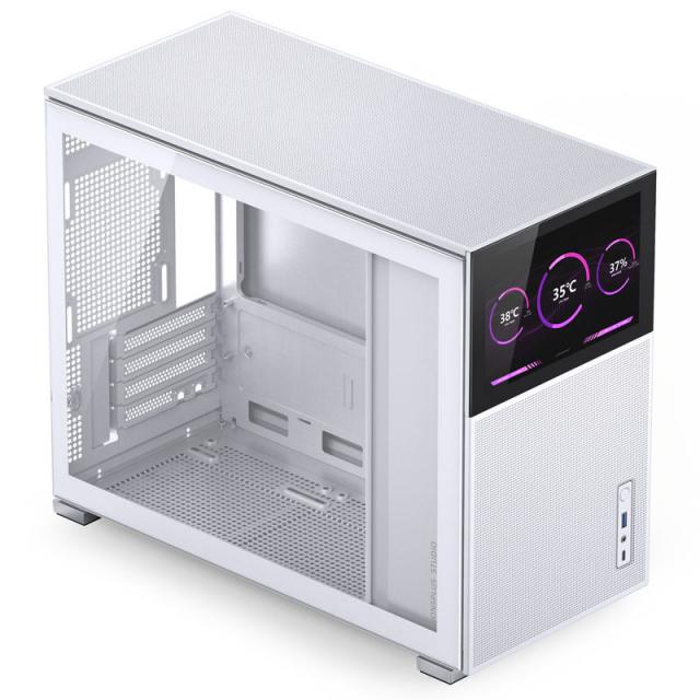 Case Jonsbo D31 Mesh Screen TG, mATX, White 