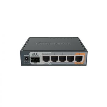 Ethernet router MiKrotik hEX S - RB760iGS, 5 x 10/100/1000 Mbps, Black