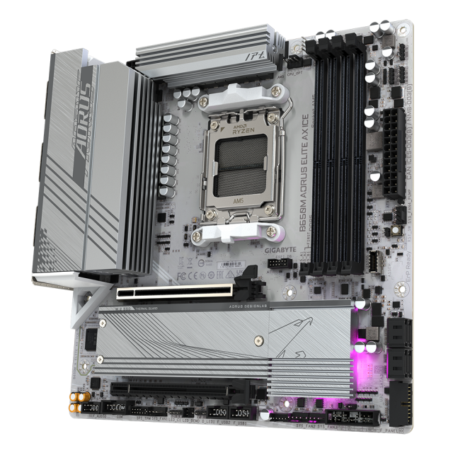 Дънна платка GIGABYTE B650M AORUS ELITE AX ICE 