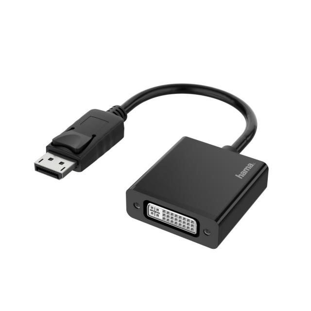 Hama Video Adapter, DisplayPort Plug - DVI Socket, Ultra-HD 4K 