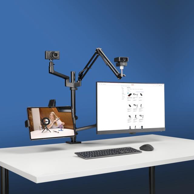 Hama Monitor Holder for Streaming Setup, 4 Arms, 04663 