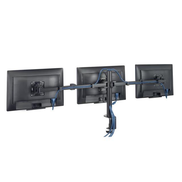 Hama Monitor Holder, 3 Monitors, Swivel/Tilt, 13" - 27", 118495 