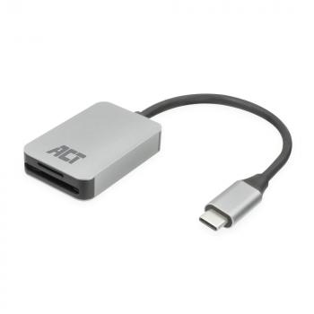 ACT USB-C card reader for SD and micro SD, SD 4.0 UHS-II