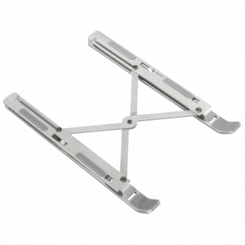 Hama Aluminium Notebook Stand, Folding, Inclinable, up to 39 cm (15.4"), silver