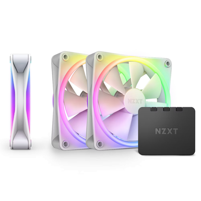 Комплект вентилатори NZXT F120 RGB Duo White 3бр + RGB Контролер 