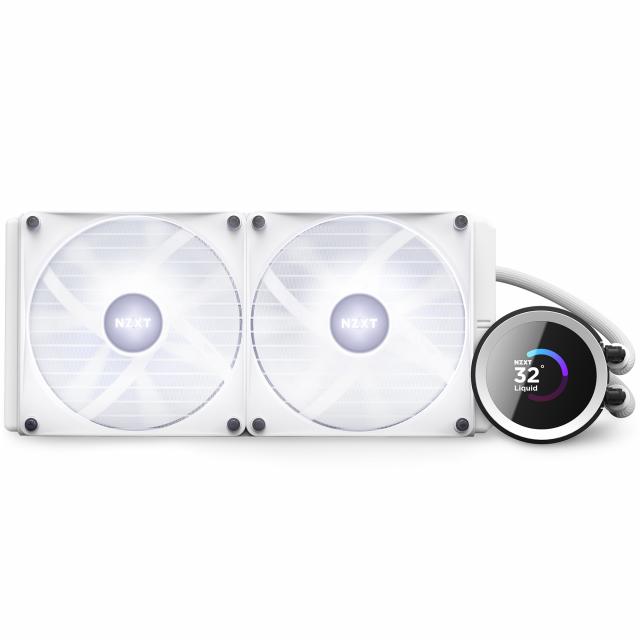 AIO Liquid Cooler NZXT Kraken 280 RGB White, LCD Display 