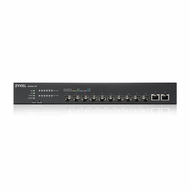 Суич ZyXEL XS1930-12F 10-портов 10GbE SFP + 2x10Gb RJ-45 порта смарт управляем 