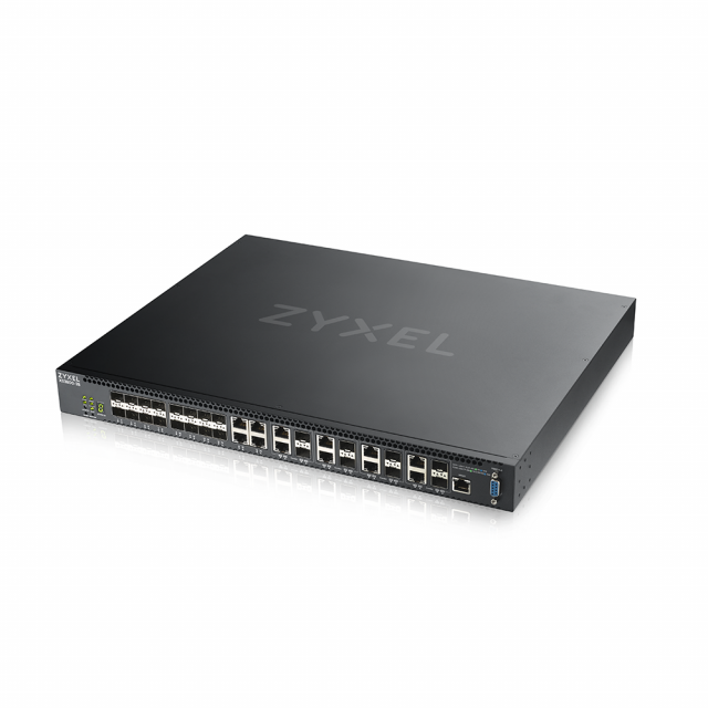 Суич ZYXEL XS3800-28, 28-port 10GbE, L3, RAM 8Gb 