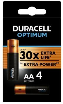 DURACELL OPTIMUM Alkaline Battery LR6 / 4 pcs. pack / 1.5V