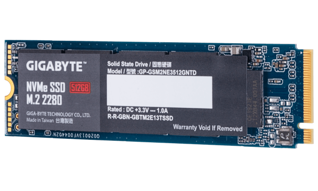 Solid State Drive (SSD) Gigabyte M.2 Nvme PCIe SSD 512GB 