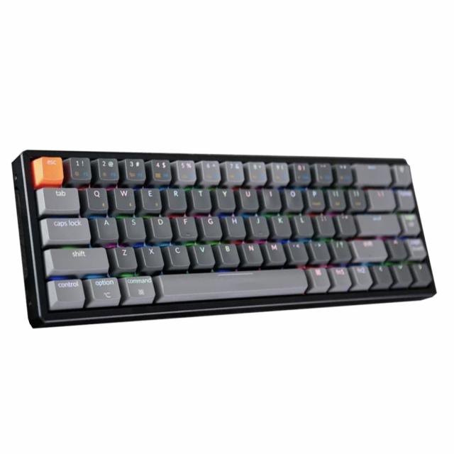 Геймърска Механична клавиатура Keychron K6 Hot-Swappable Aluminum 65% Gateron Blue Switch RGB LED Gateron Blue Switch ABS 