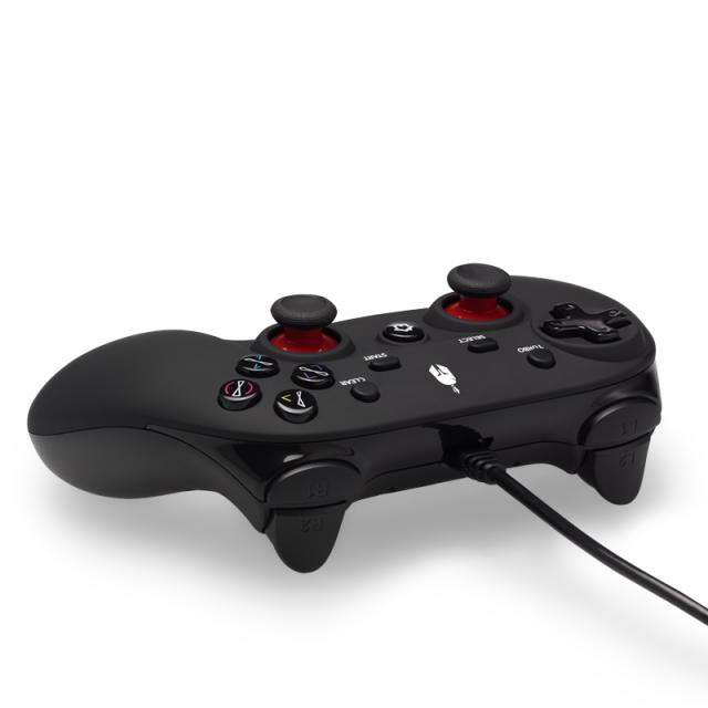 Wired Gamepad Spartan Gear Oplon, for PC and PS3, Black 