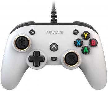 Жичен геймпад Nacon XBox Series Pro Compact White, Бял