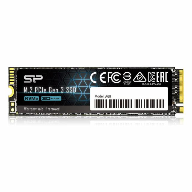 SSD Silicon Power A60 M.2-2280 PCIe Gen 3x4 NVMe 1ТB 