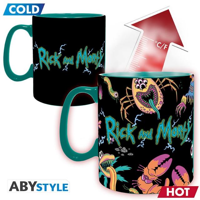 Чаша ABYSTYLE RICK AND MORTY Heat Change Mug Spaceship 