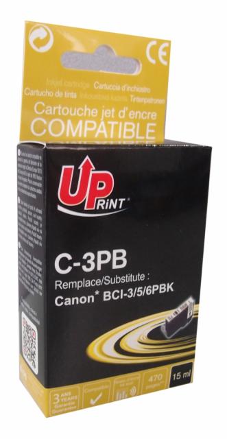 Мастилница UPRINT BCI3/BCI5/BCI6  CANON, Фото черeн 