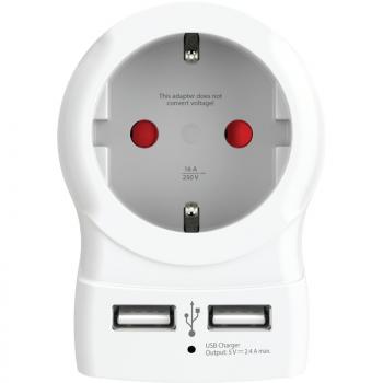 Travel Adapter SKROSS home USB power hub with a socket extender