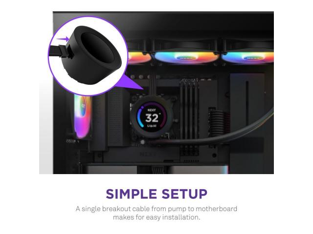 Охладител за процесор NZXT Kraken Elite 360 RGB Black, LCD Display 