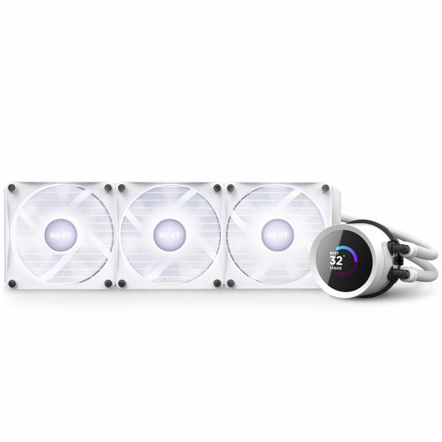 AIO Liquid Cooler NZXT Kraken 360 RGB White, LCD Display 