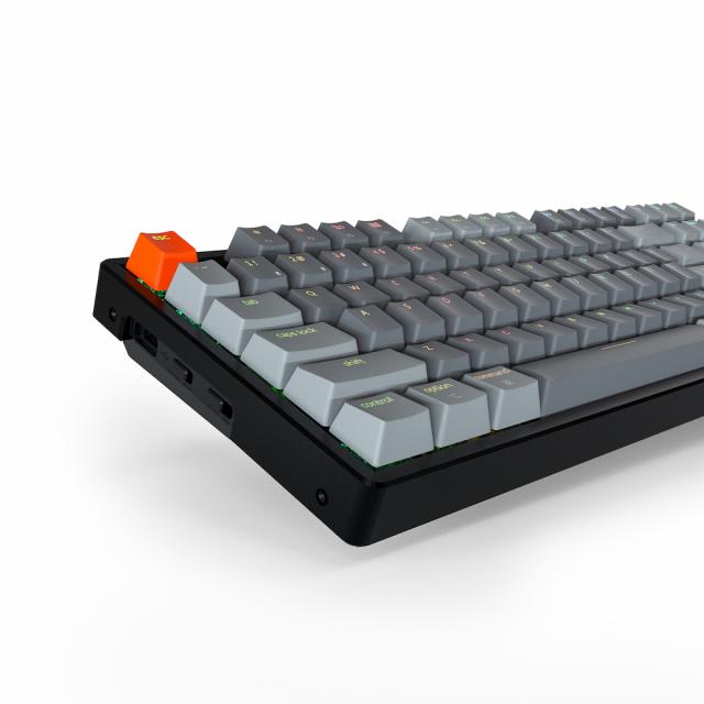 Геймърска Механична клавиатура Keychron K8, Aluminum, Hot-Swappable, TKL Gateron Optical Blue Switch, RGB LED ABS 