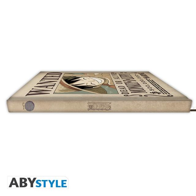 ABYSTYLE ONE PIECE Notebook Wanted Luffy A5 