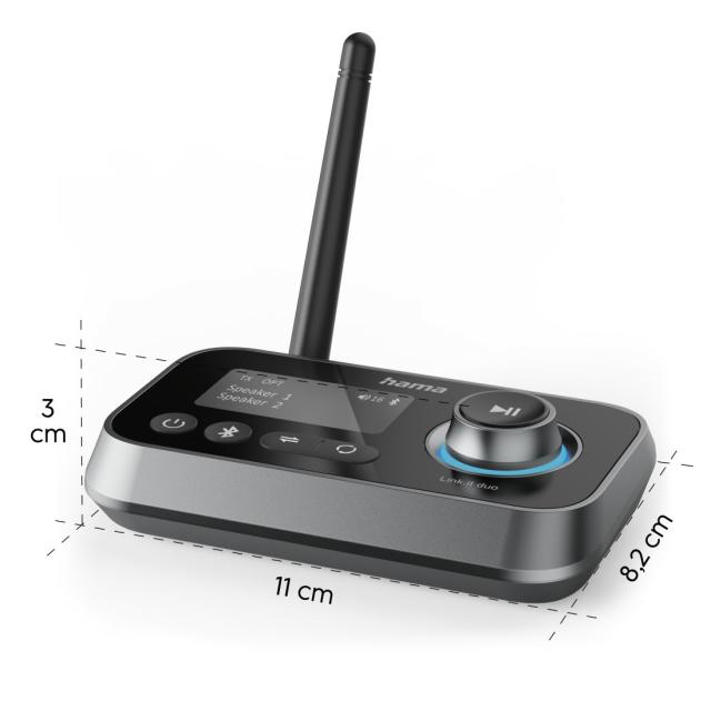 Hama "Link.it duo" Bluetooth® Adapter, Transmitter & Receiver, 205322 