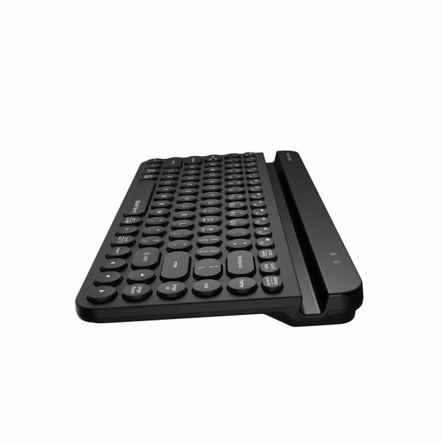 Wireless Keyboard A4TECH FBK30, Bluetooth & 2.4G, Black, Smartphone Cradle 