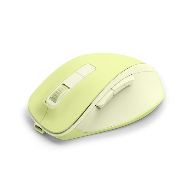 Hama “WM-500” Wireless Mouse, Ergonom., 6 Buttons, W/O Click Noise, Battery, green 