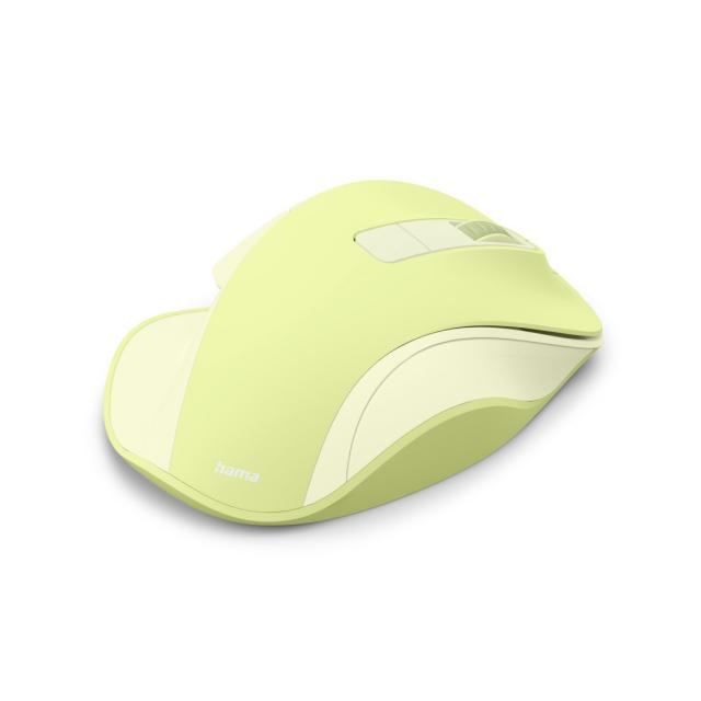 Hama “WM-500” Wireless Mouse, Ergonom., 6 Buttons, W/O Click Noise, Battery, green 
