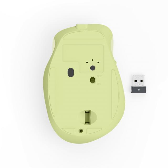 Hama “WM-500” Wireless Mouse, Ergonom., 6 Buttons, W/O Click Noise, Battery, green 