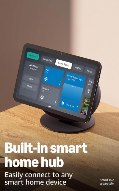 Amazon Echo Show 8 (newest gen), Vibrant HD 8.7" display with spatial audio and Alexa, Graphite 