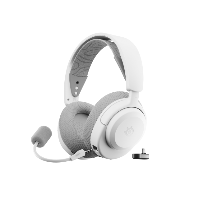 Безжични геймърски слушалки SteelSeries Arctis Nova 3 - Бял 