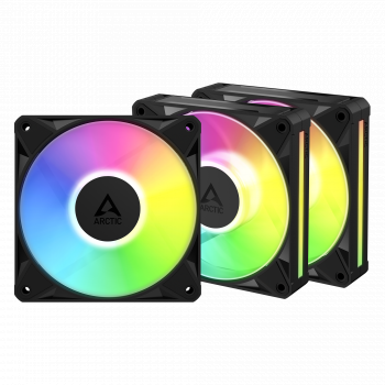 3-Pack Fan ARCTIC BioniX P14 A-RGB PWM 140mm Daisy Chain - Black
