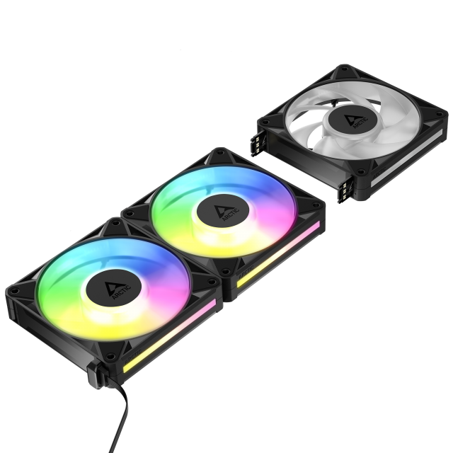 3-Pack Fan ARCTIC BioniX P14 A-RGB PWM 140mm Daisy Chain - Black 