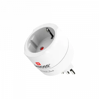 Skross Travel adapter World to CH+IT+ Brasil, USB
