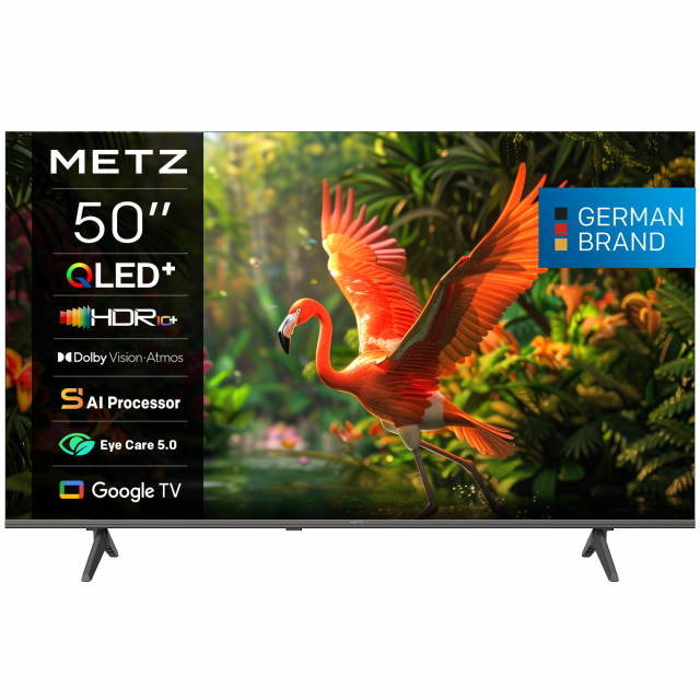 Телевизор METZ 50" 50MQH7500Z UHD 4K QLED+ Google TV, 120Hz, 126 см 