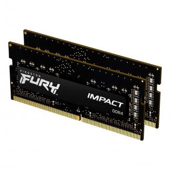 Memory Kingston Fury Impact 32GB(2x16GB) SODIMM DDR4 3200MHz CL20 16Gbit - KF432S20IBK2/32
