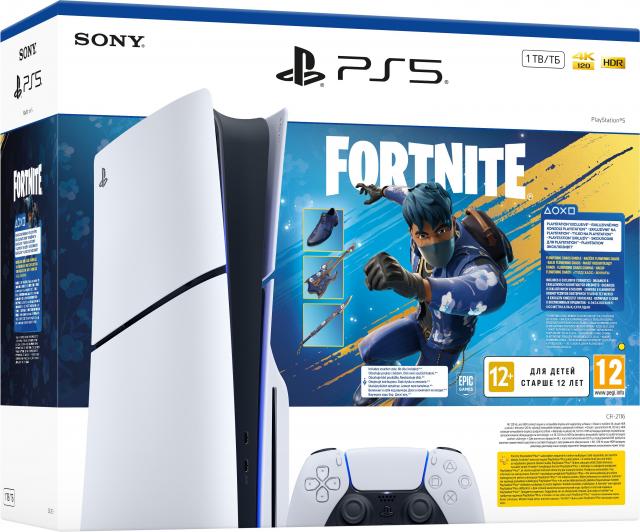 Gaming Console SONY PLAYSTATION 5 (SLIM) + FORTNITE FLOWERING CHAOS 