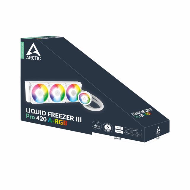 CPU Cooler Arctic Liquid Freezer III Pro 420 A-RGB - White 
