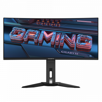 Гейминг монитор GIGABYTE MO34WQC2,QD-OLED, WQHD(3440x1440), 240Hz, 0.03ms, Vesa ClearMR 13000, HDR 400, KVM