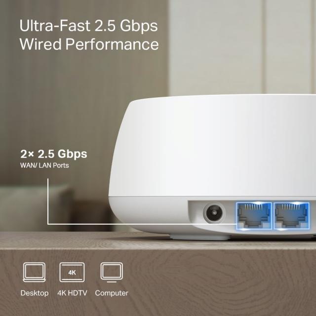 Mesh System TP-Link Deco BE25, Wi-Fi 7, BE3600 (3-Pack) 