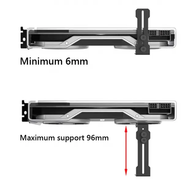 Estillo Graphics Card GPU Brace Support - White 