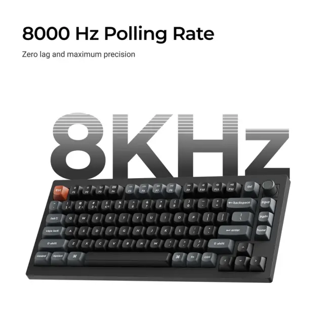 Wireless Mechanical Keyboard Keychron V1 Ultra 8K - Silk POM Switch Brown 