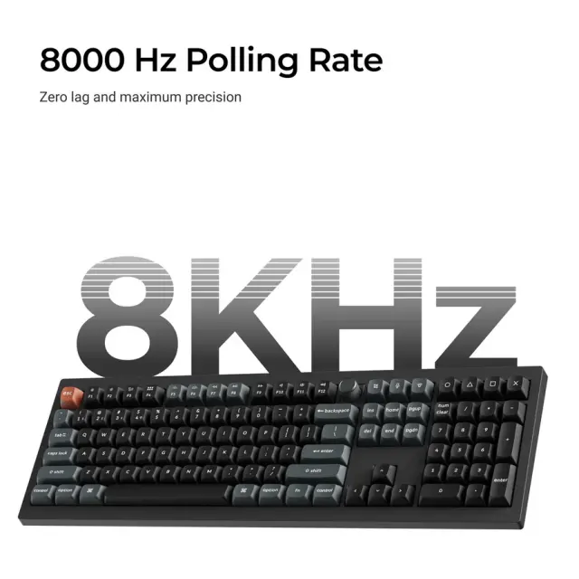 Wireless Mechanical Keyboard Keychron V6 Ultra 8K - Silk POM Switch Brown 