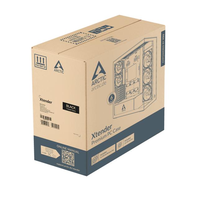 Case Arctic Xtender VG - White Mid-Tower 
